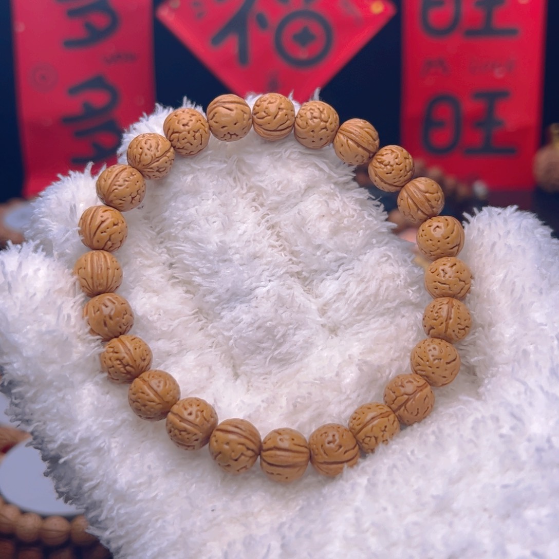 桃核手串玩****1.1矮桩小黄桃