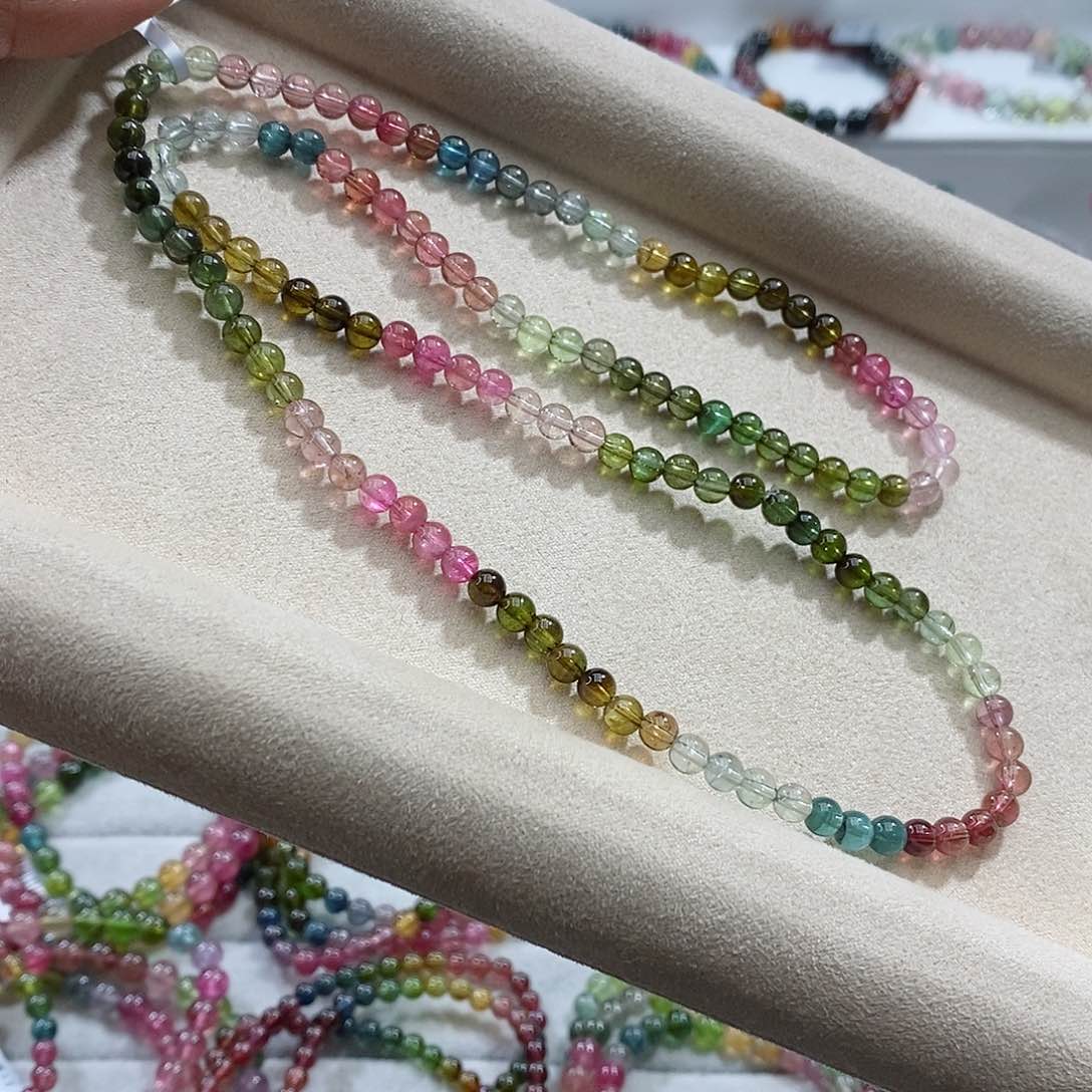 碧玺手链未镶嵌多样性发一条