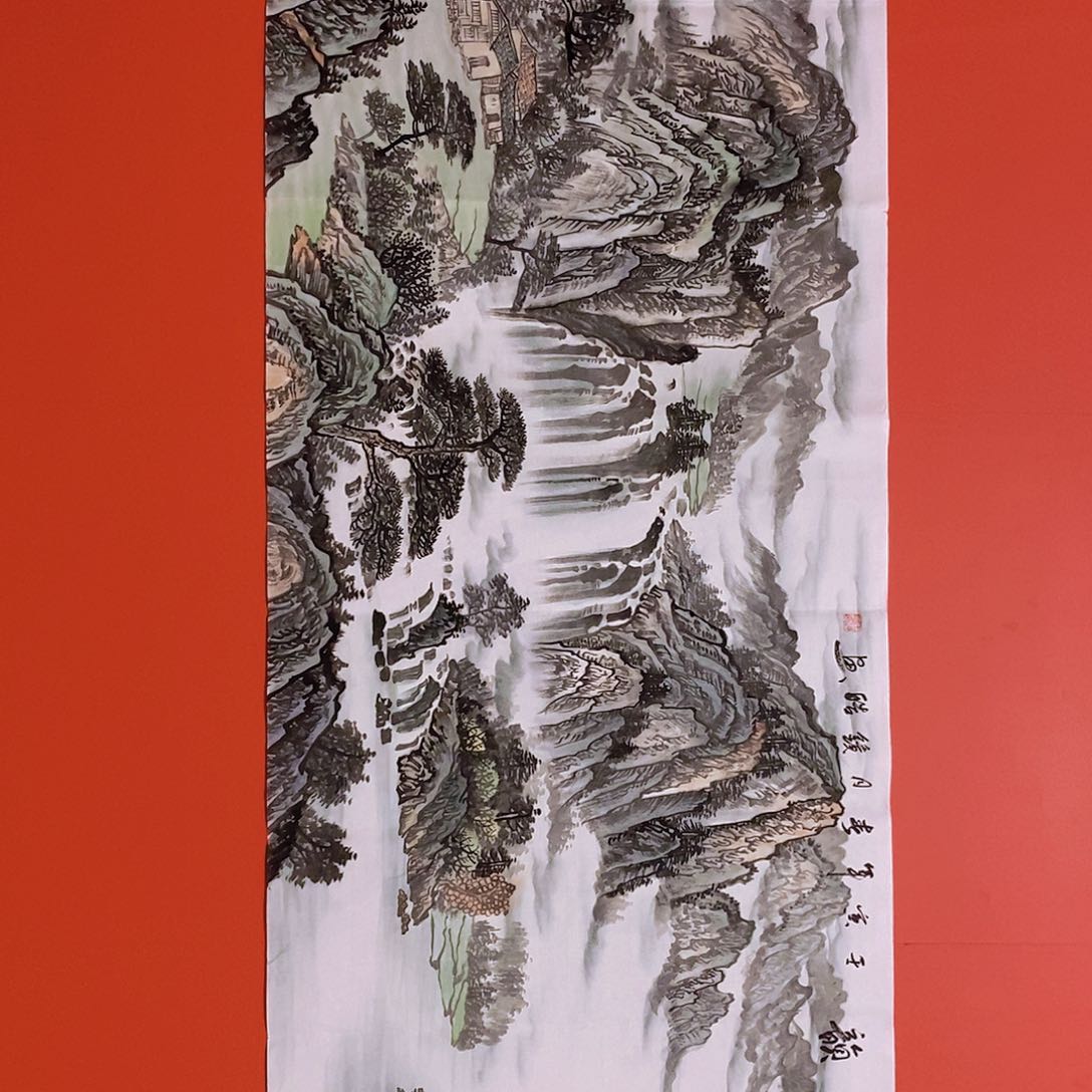 国画山水花鸟国画作品
