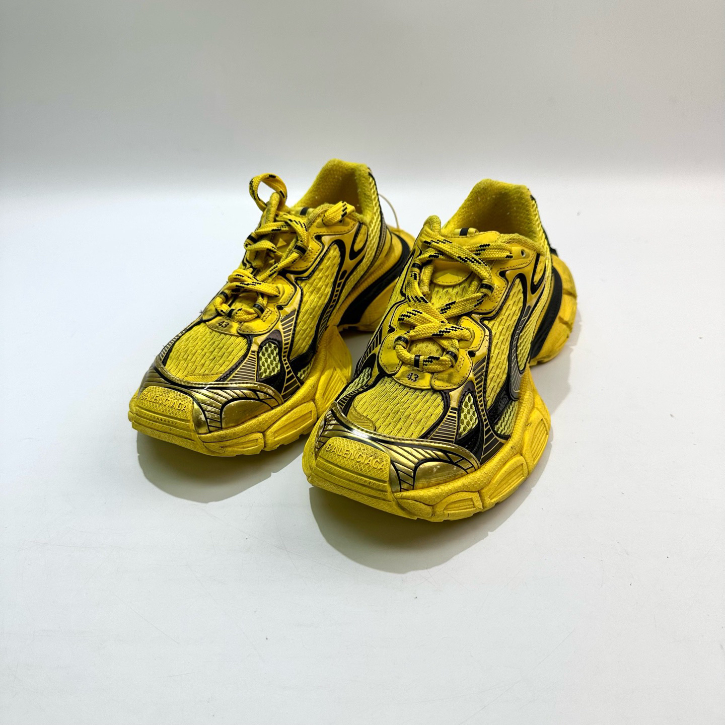 99新 Balenciaga/巴黎世家 43码 黄色3XL老爹鞋 SY0909