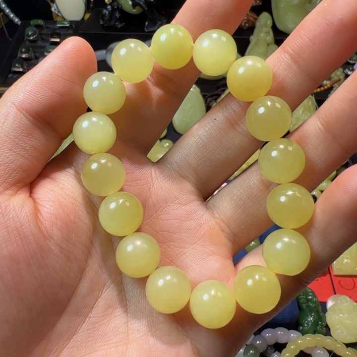 和田玉（黄玉）颈饰未镶嵌