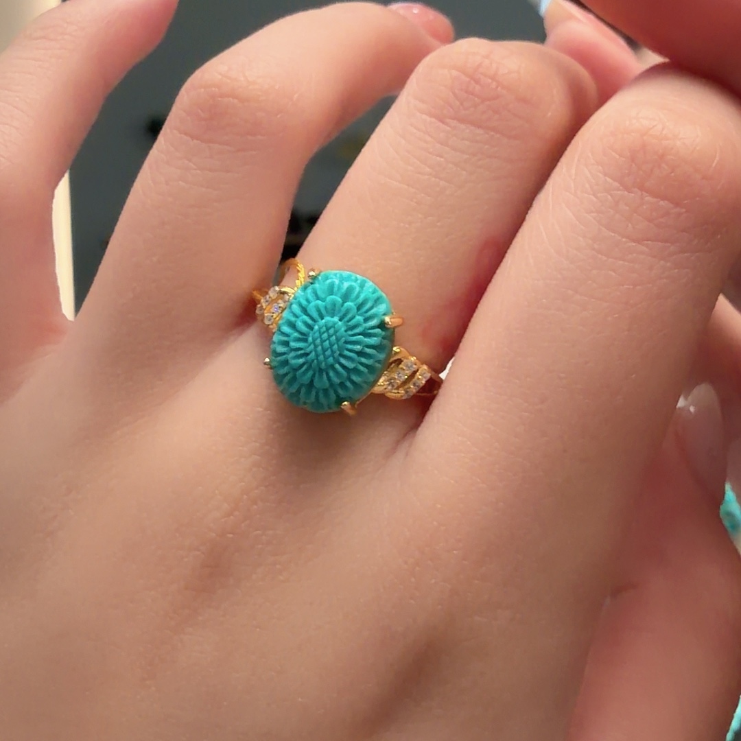 绿松石银S925镶嵌颈饰