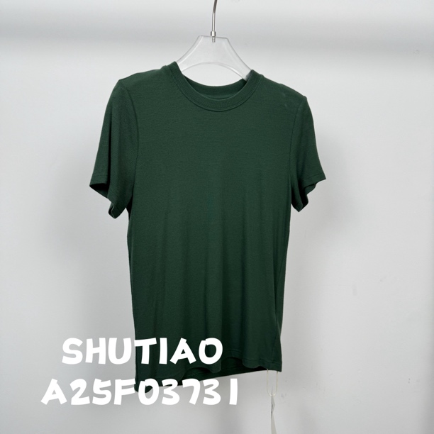 【SHUTIAO】2025夏季：新款小众设计款T恤A25F03731
