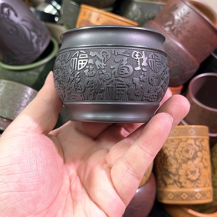 茶杯紫砂全手工紫砂主人杯