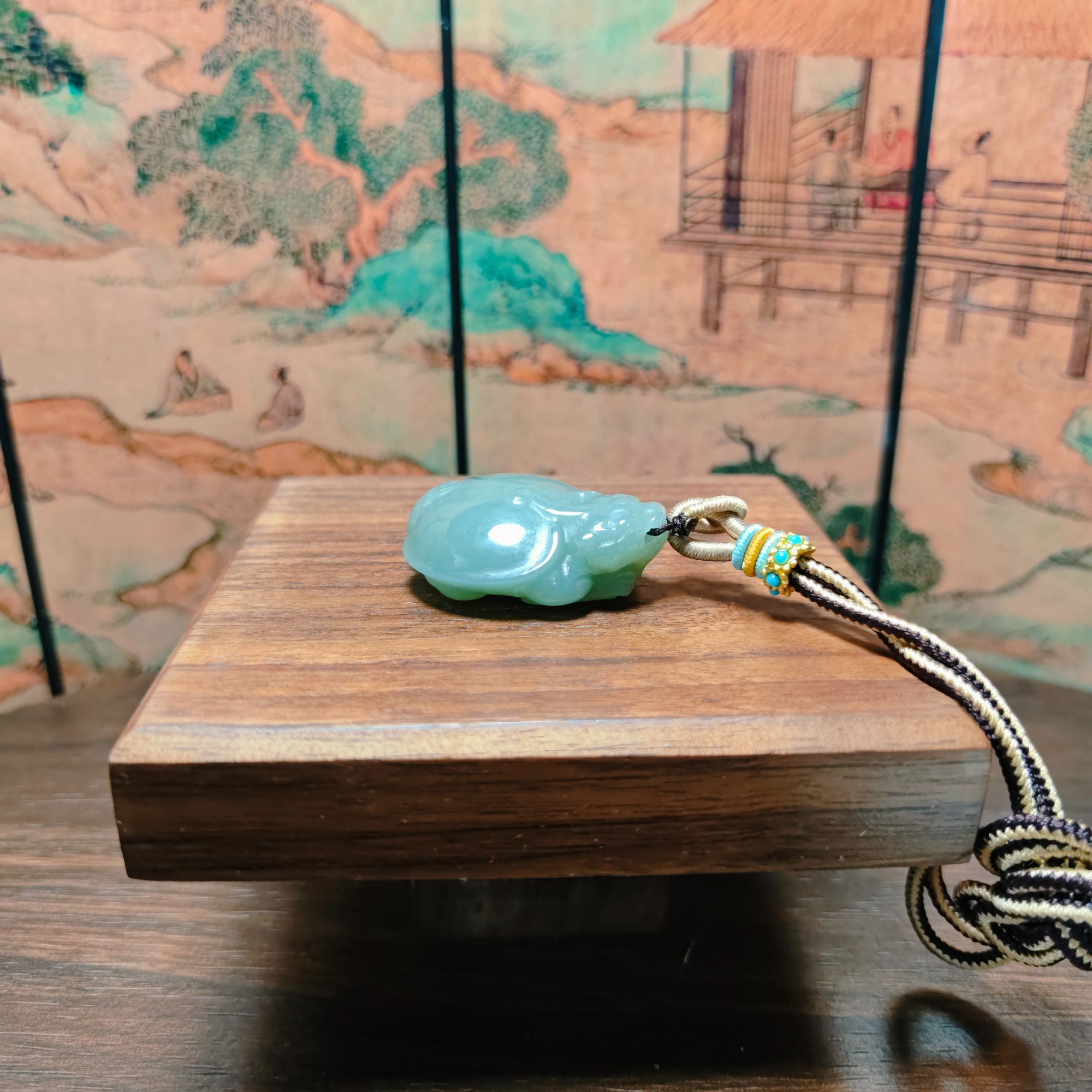 G和田玉龙龟吊坠1494