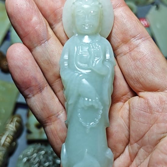 颈饰未镶嵌和田玉夜***明