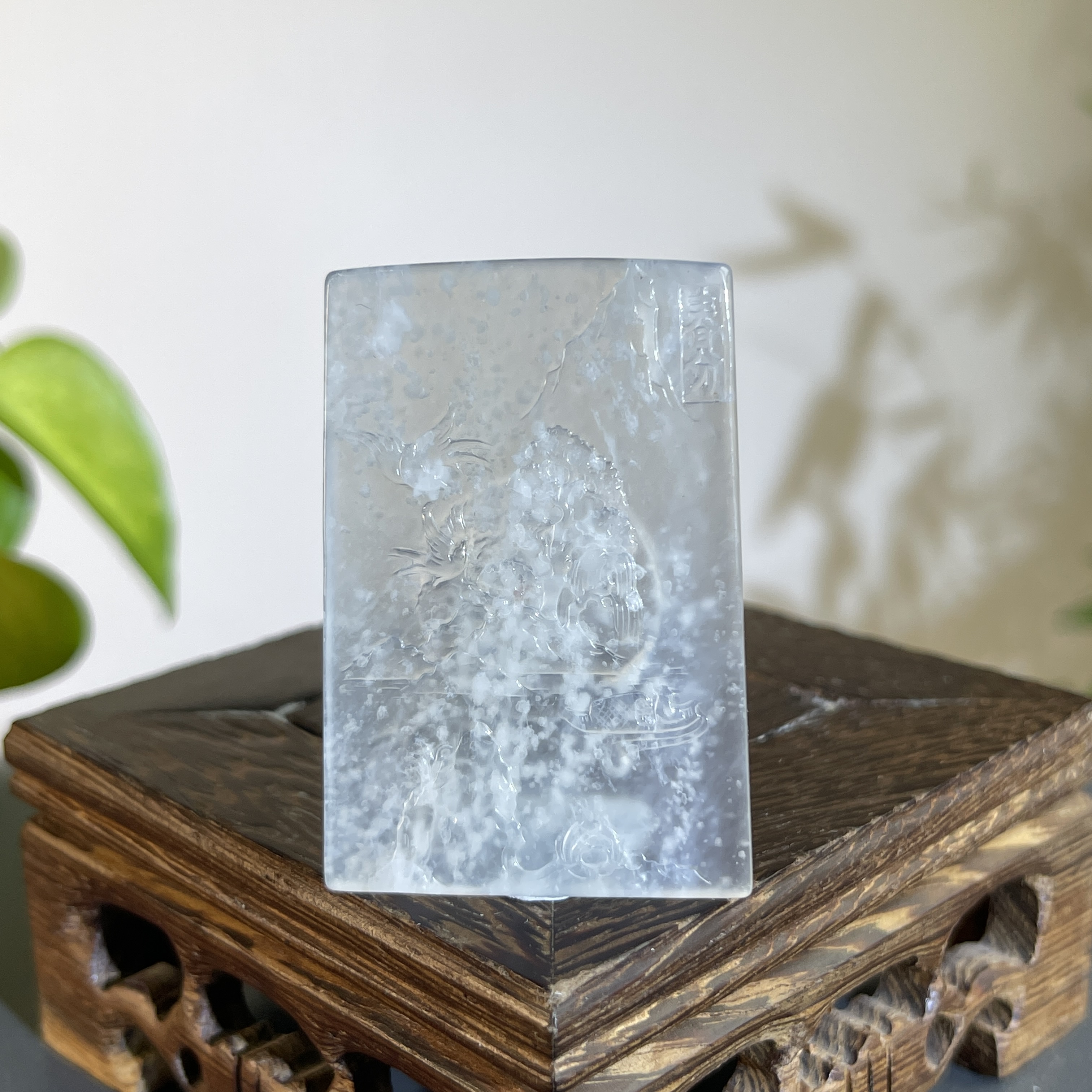 JCB14-170 天然缅甸A货翡翠 山水牌