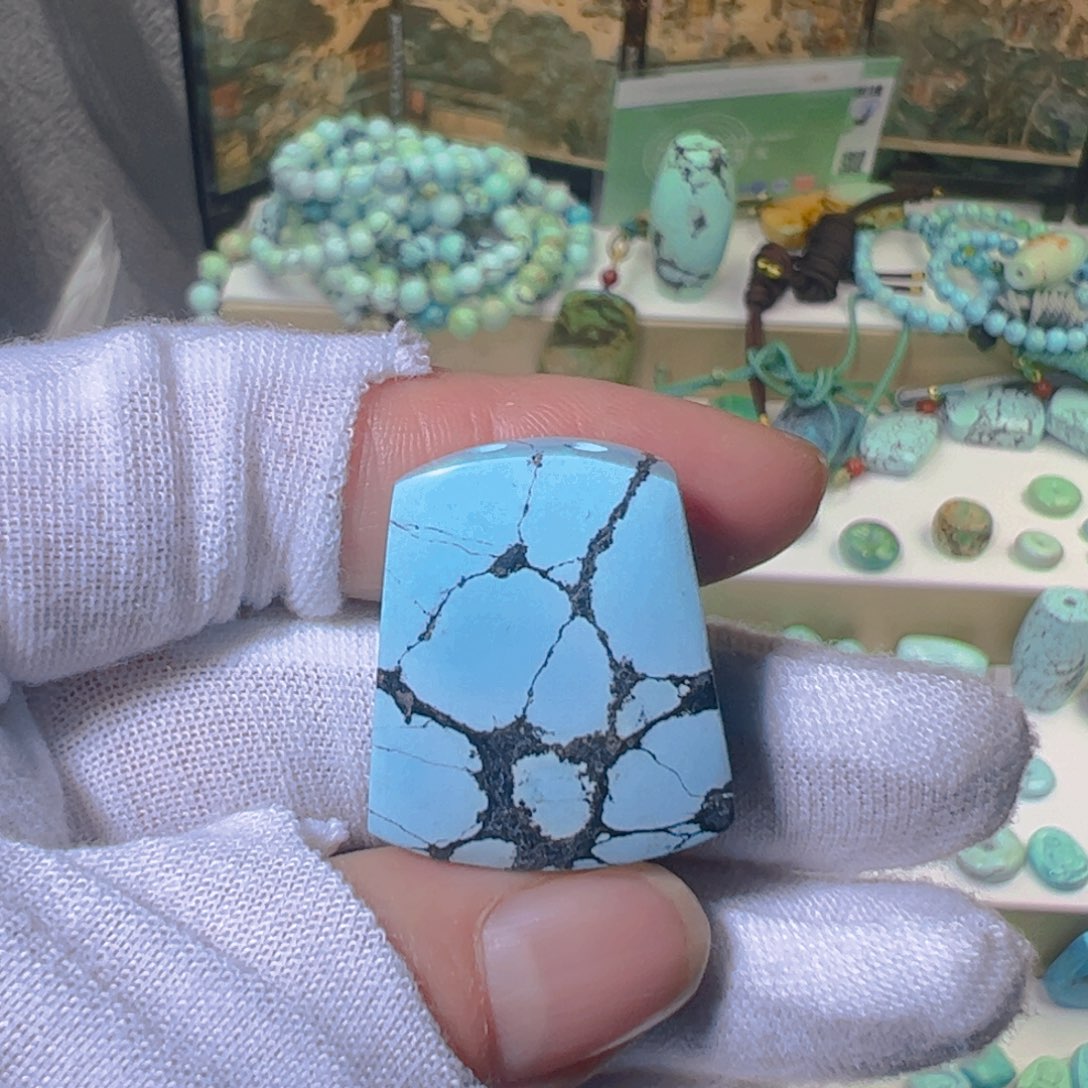 绿松石无事牌未镶嵌