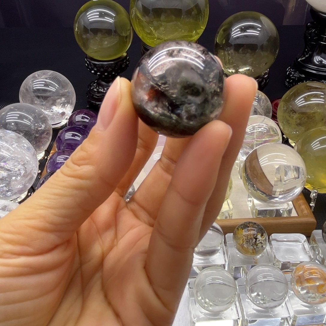 水晶未镶嵌珠宝半成品2.95公分