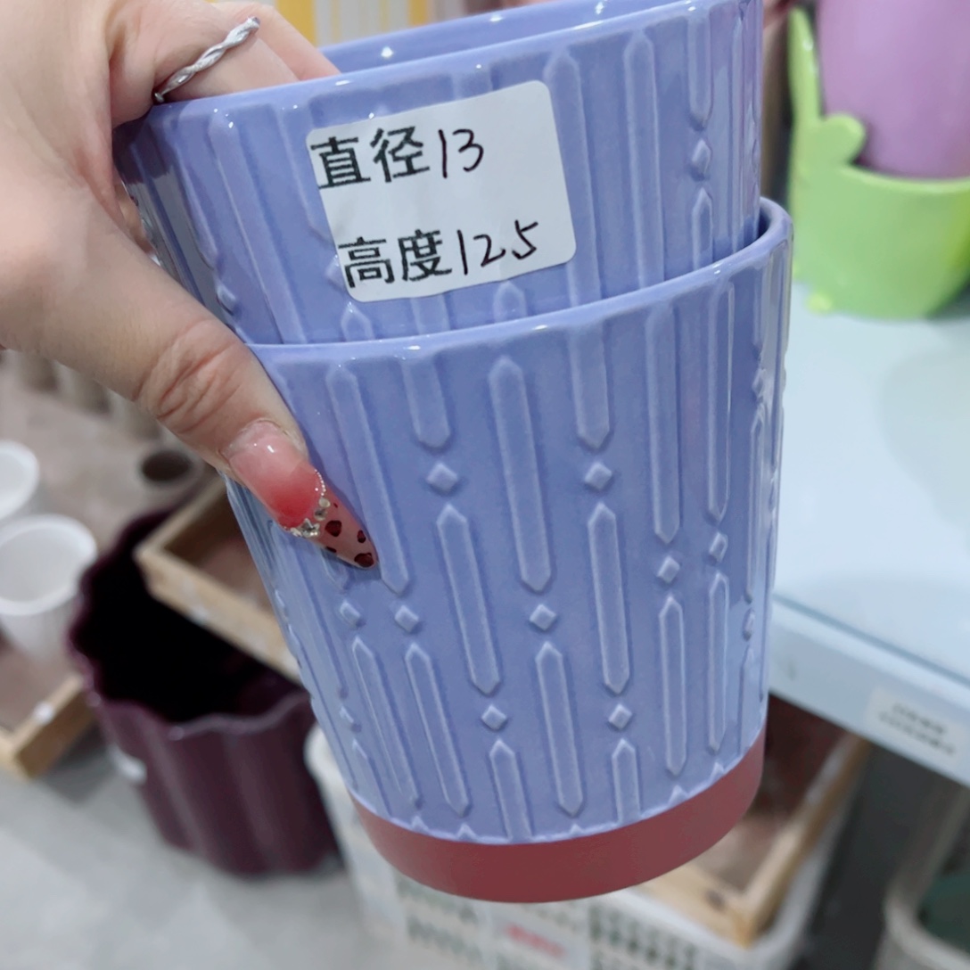 有孔，陶瓷花盆满10米包邮发货