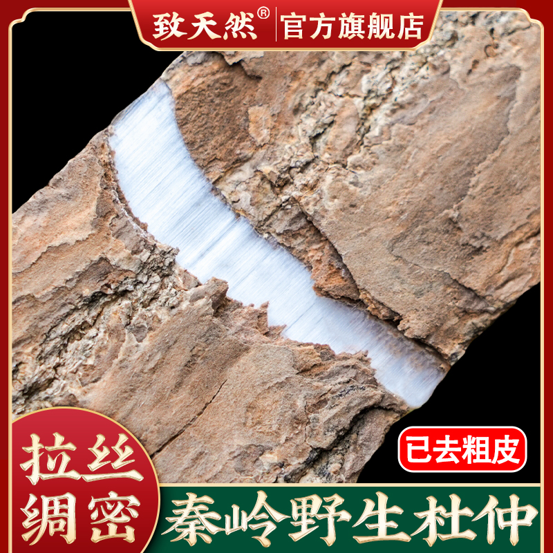秦岭老树杜仲去皮新货拉丝明显中药材深山农家自采非桃胶