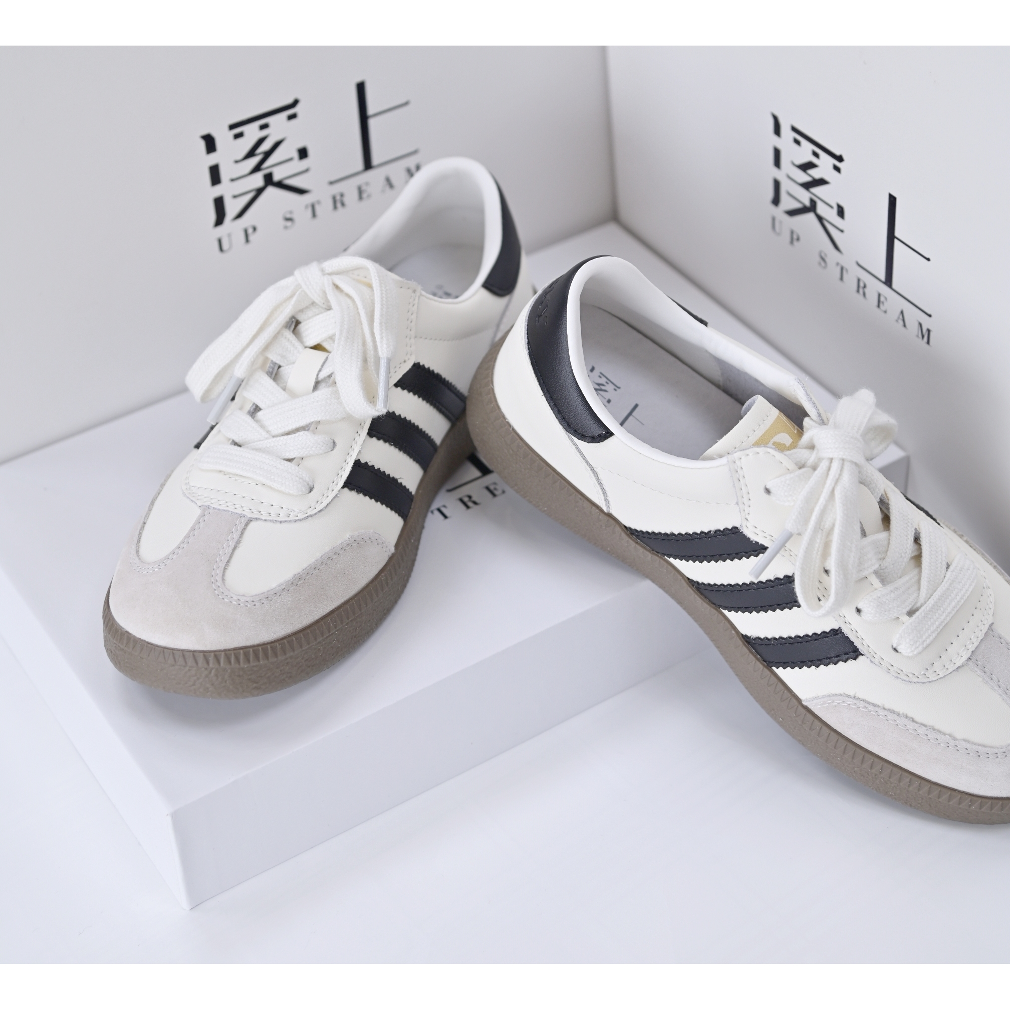 《溪上》真皮经典百搭德训鞋 复古