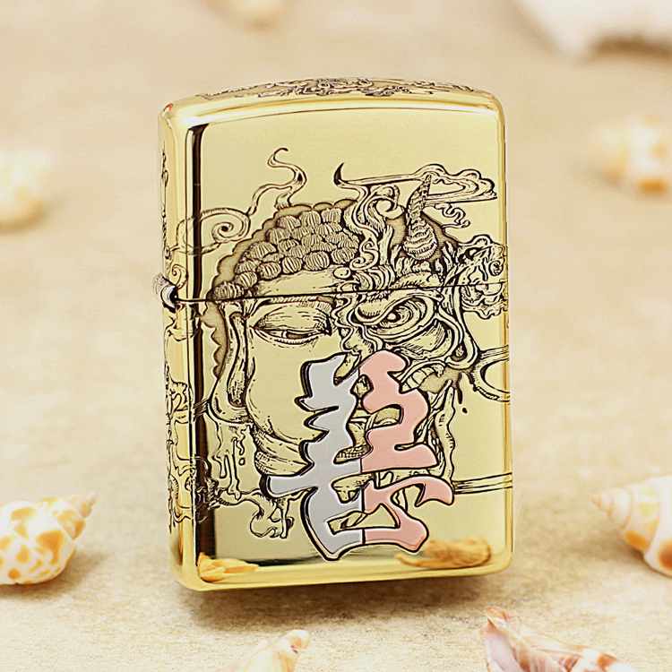 【老李鉴定】ZIPPO打火机铜盔甲善恶DYJ1