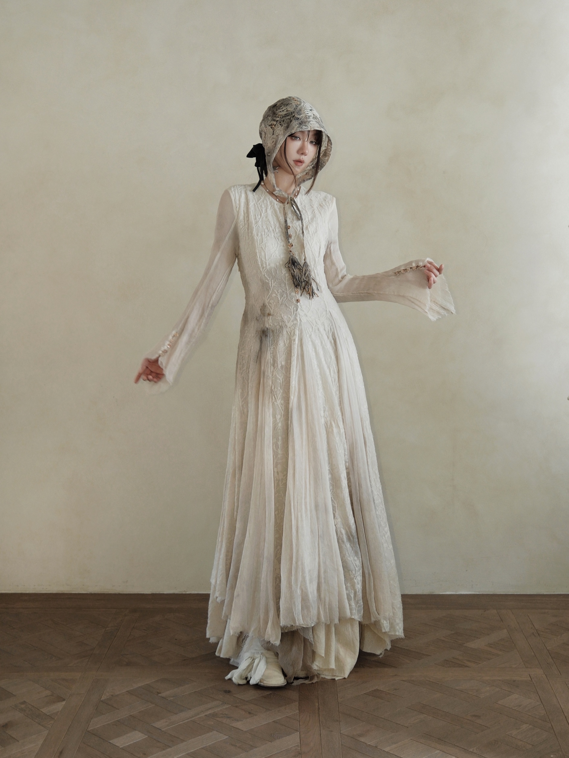 NatureDye 【美侖美奂】GT362707 原创设计植物染连衣裙