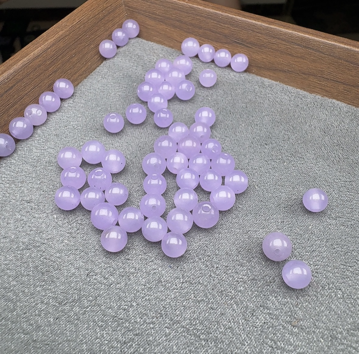 A08 卡6mm 缅甸妖紫紫罗兰散珠 发一颗