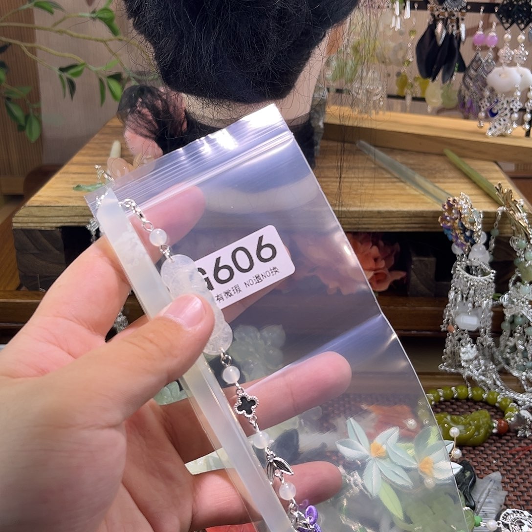 画***º蛇纹石玉未镶嵌发饰