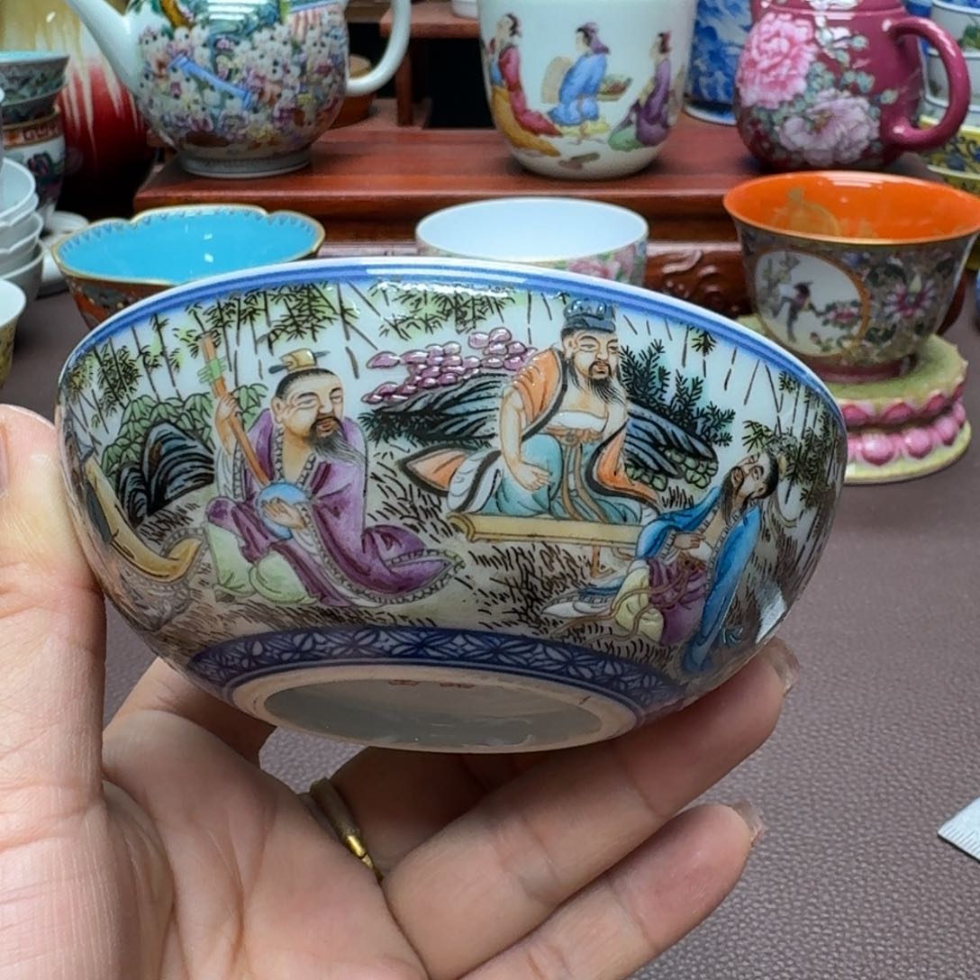 瓷片景德镇仿古手工制作精品展示