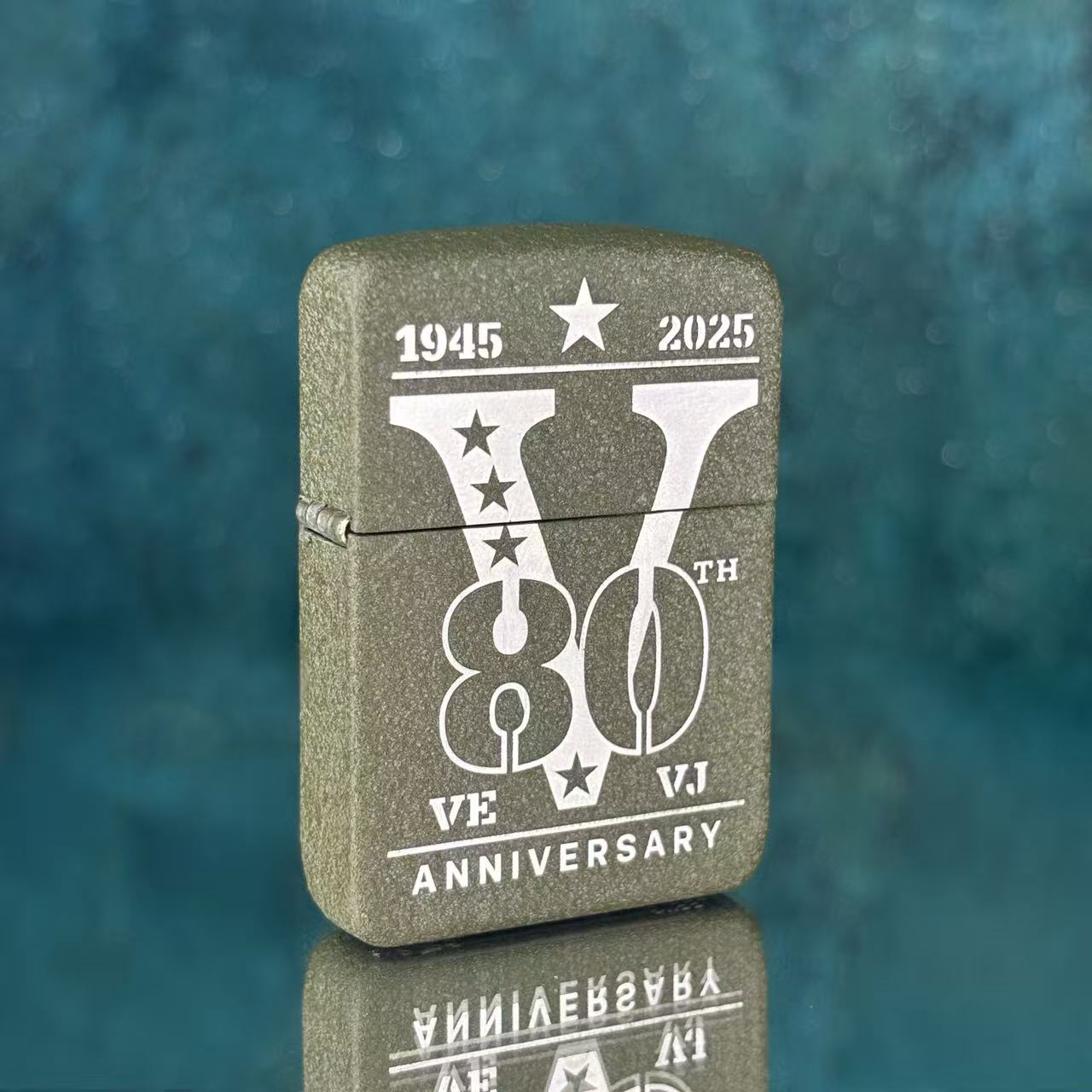ZIPPO 打火机正品  46949-80周年纪念钢机  1518