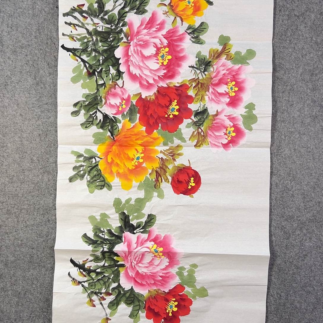 国画540 牡丹之歌中写有两位诗人和他