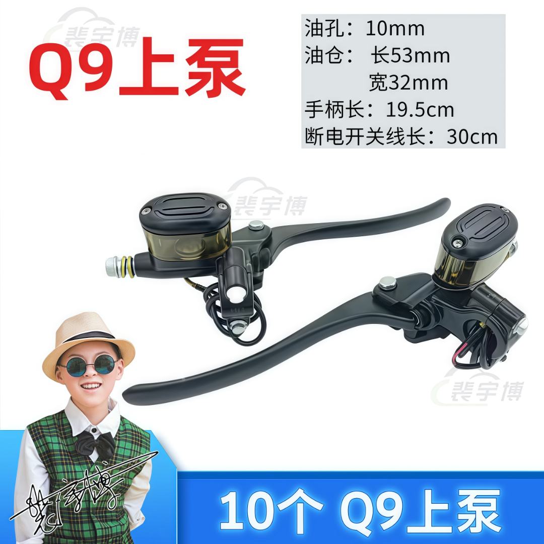 【10个】电动车Q9上泵适用009小牛新国标小龟王左右液压油碟刹泵