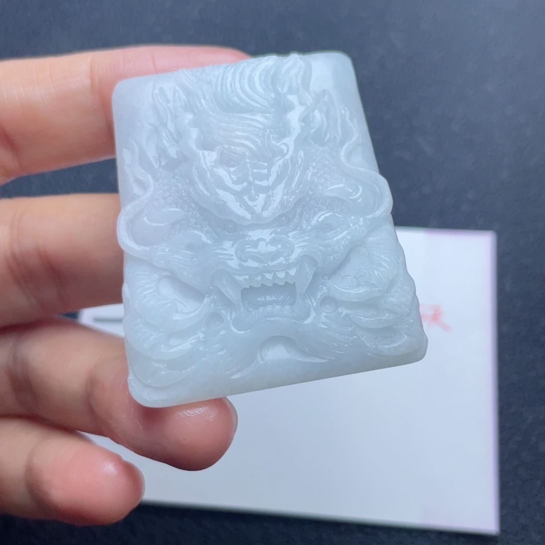 暗***影定制翡翠未镶嵌翡翠吊坠
