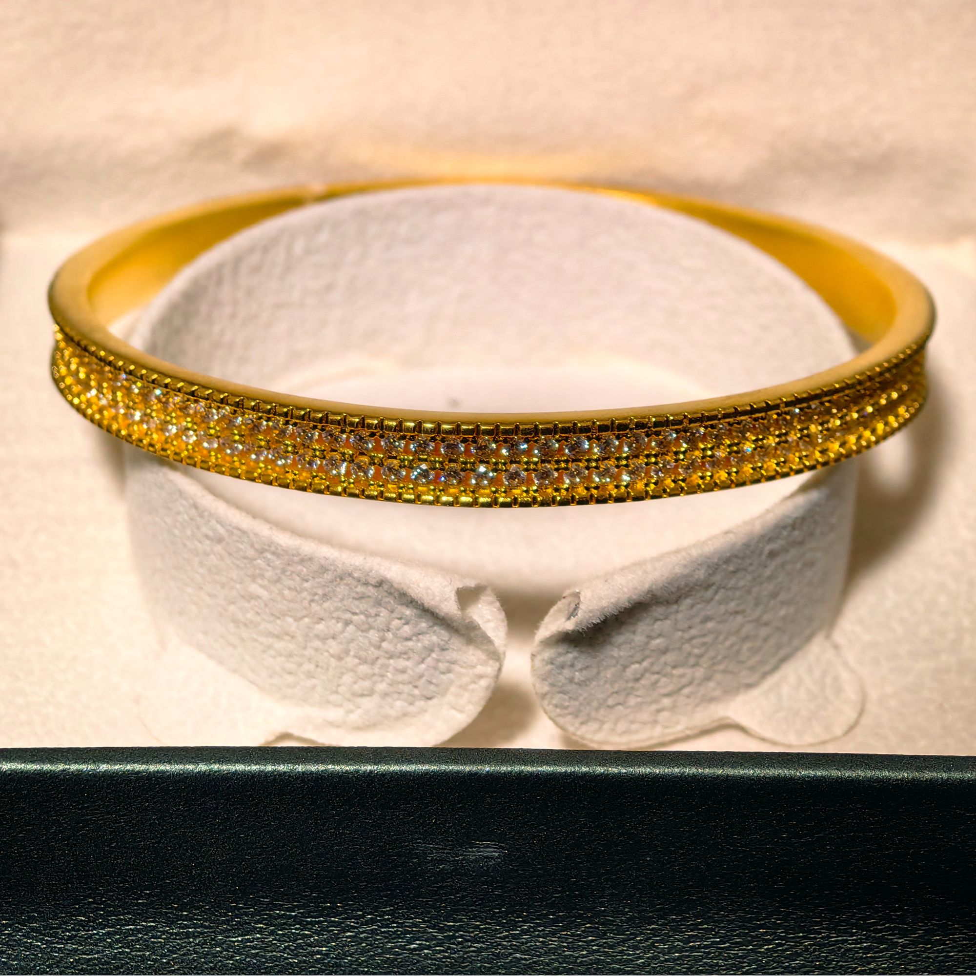 足银手镯 厚金足银999工艺点钻圆满手镯金典亮闪闪手环