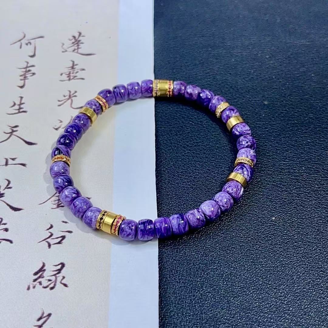 【三昧】6mm紫龙晶直切手串 SZ000032/ 多样性发一