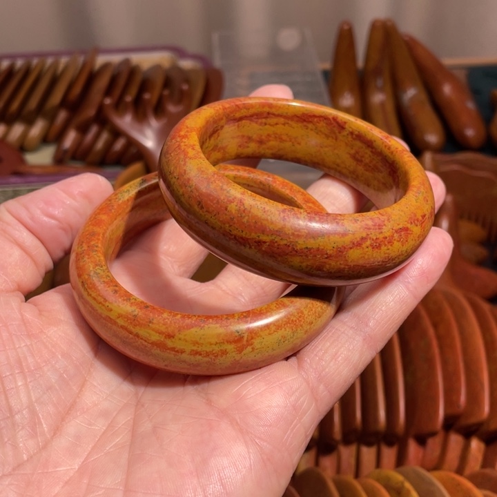 红砭石精品款手镯58圈