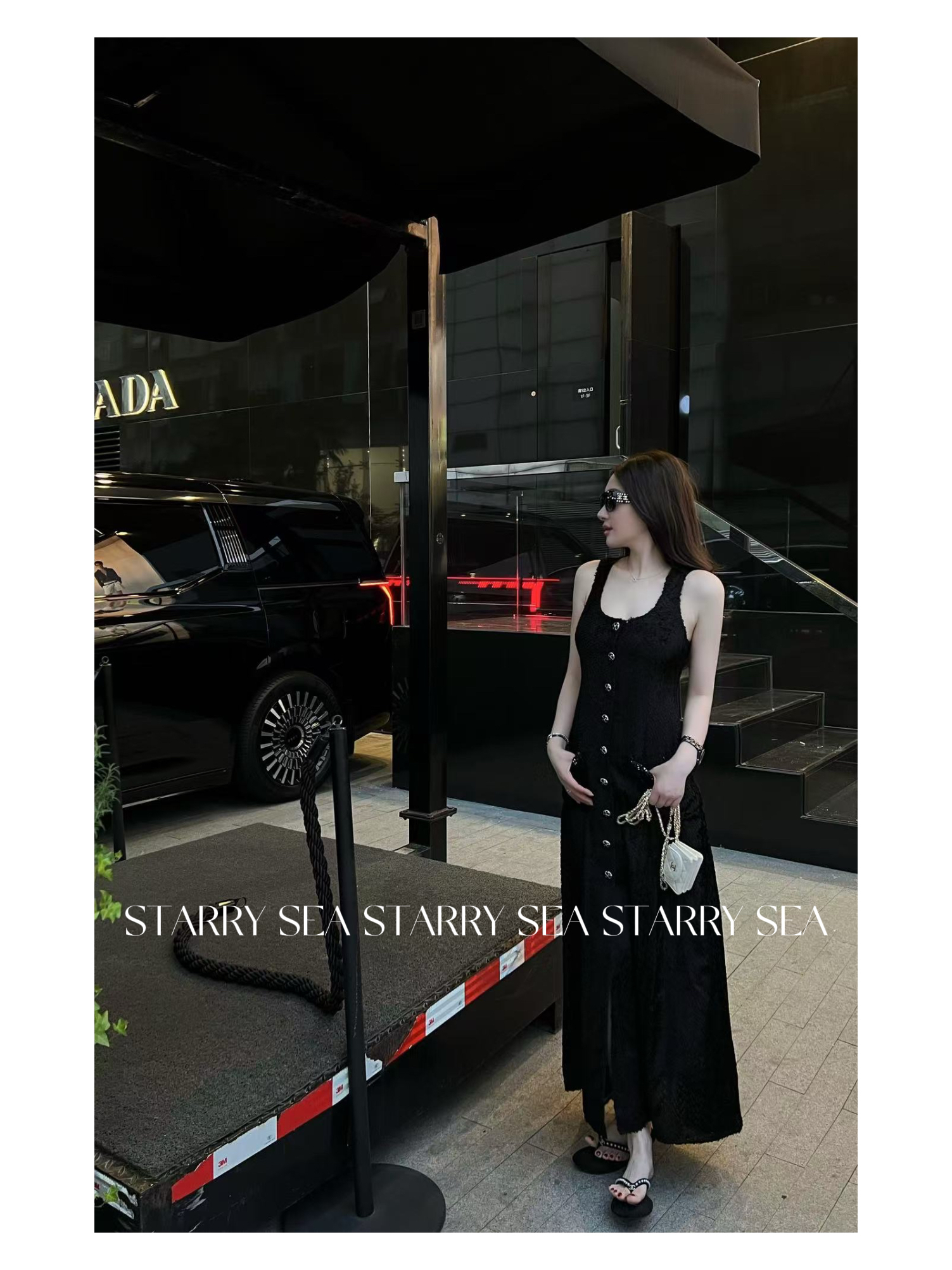 PP福利【黑曜石】设计感老钱风重工高级绒感小香风连衣裙#PP0089LYQ