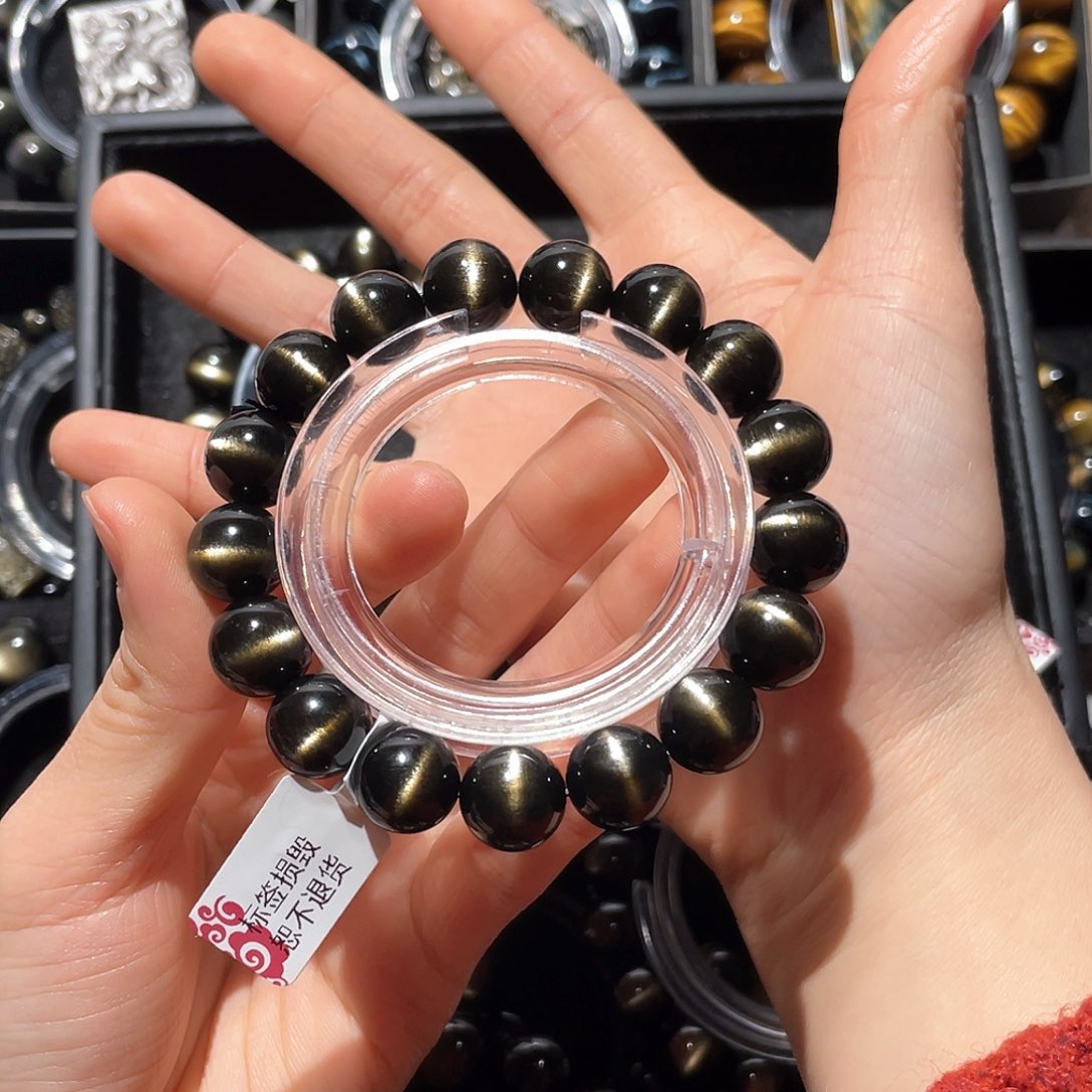 黑曜岩手链未镶嵌?**风