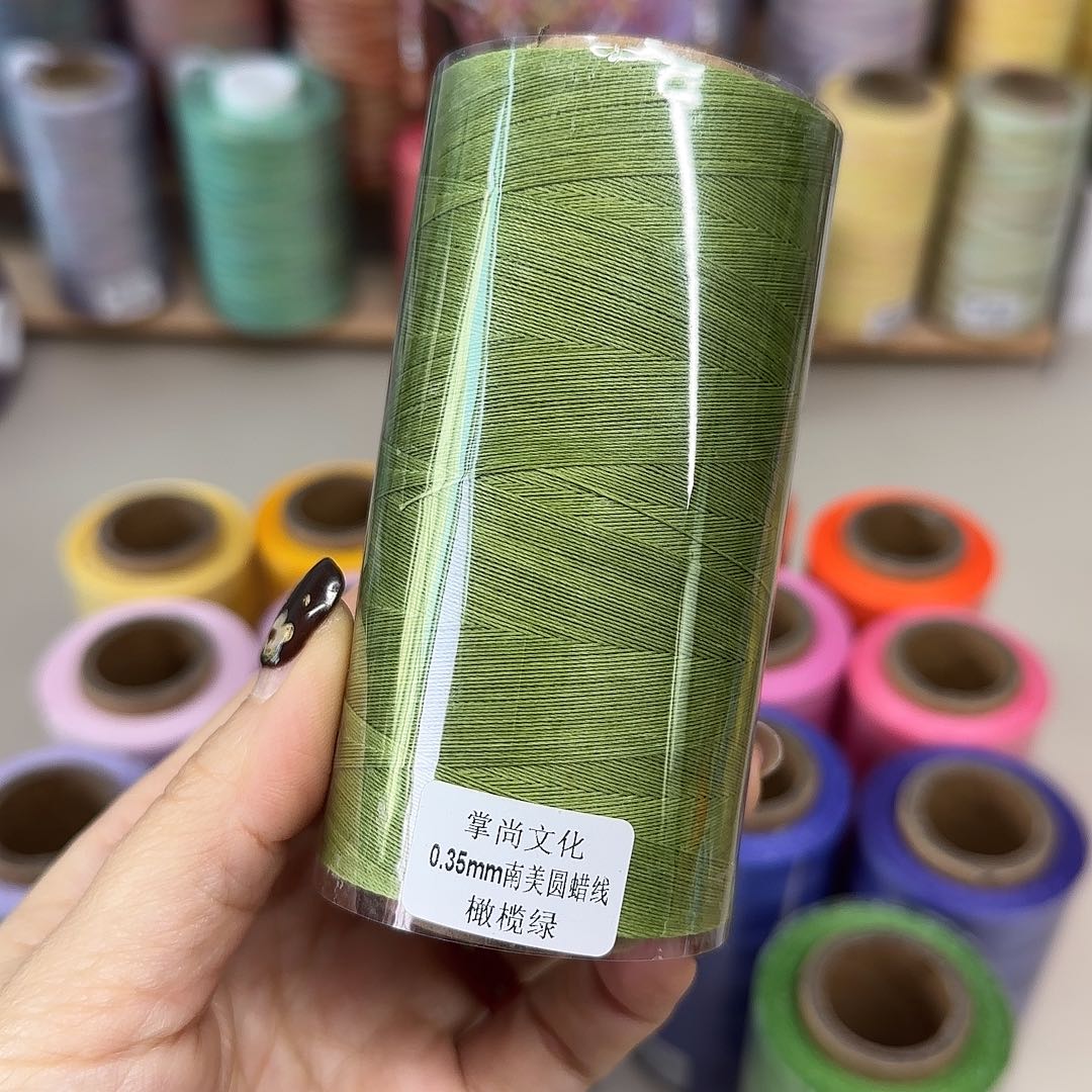 0.35南美圆蜡线100克橄榄绿
