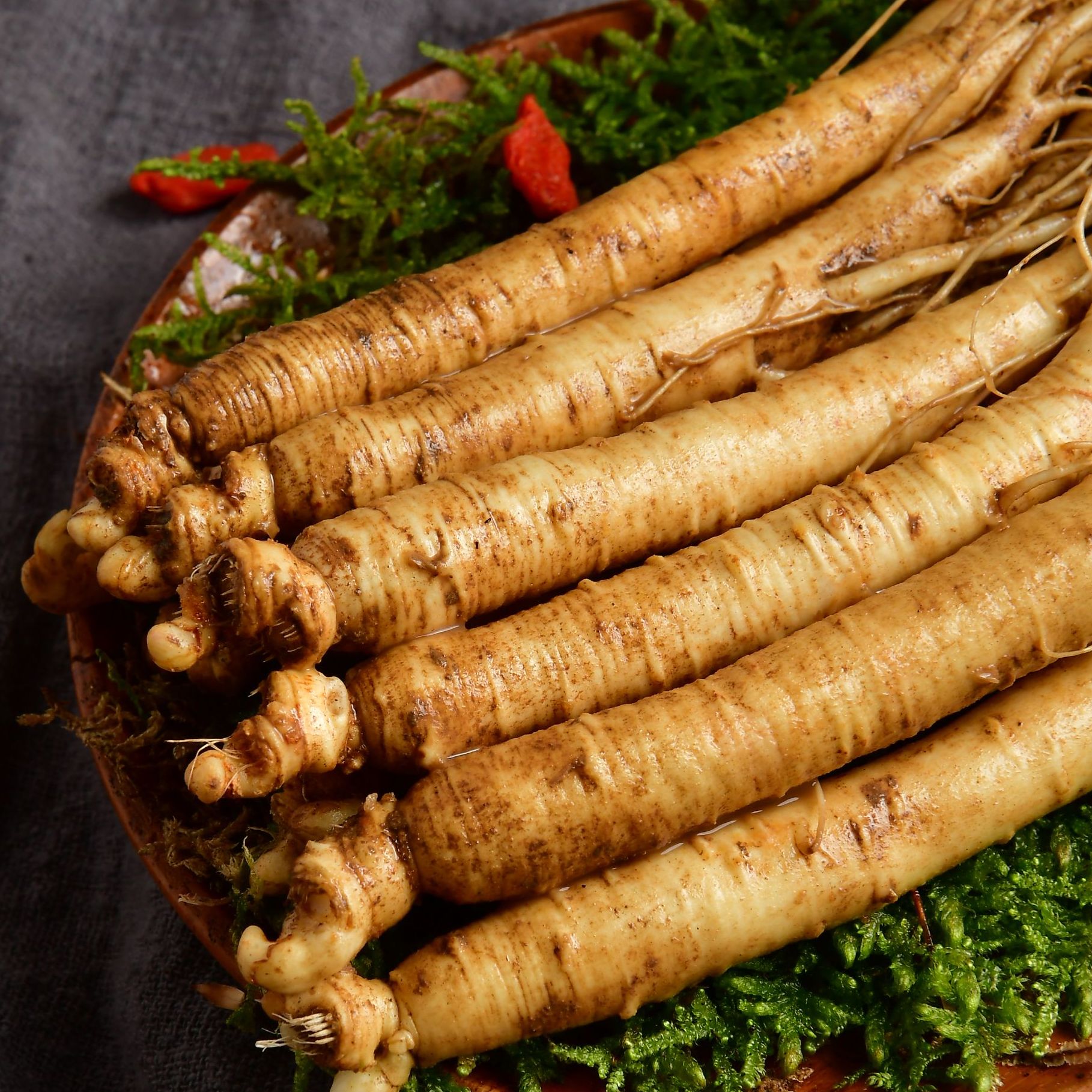 15-18根长白山新鲜人参带土足龄中老年人参泡酒煲汤晒干磨粉