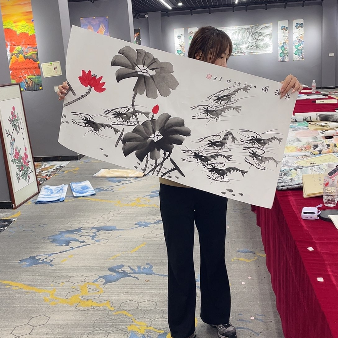 真人名画手工手绘