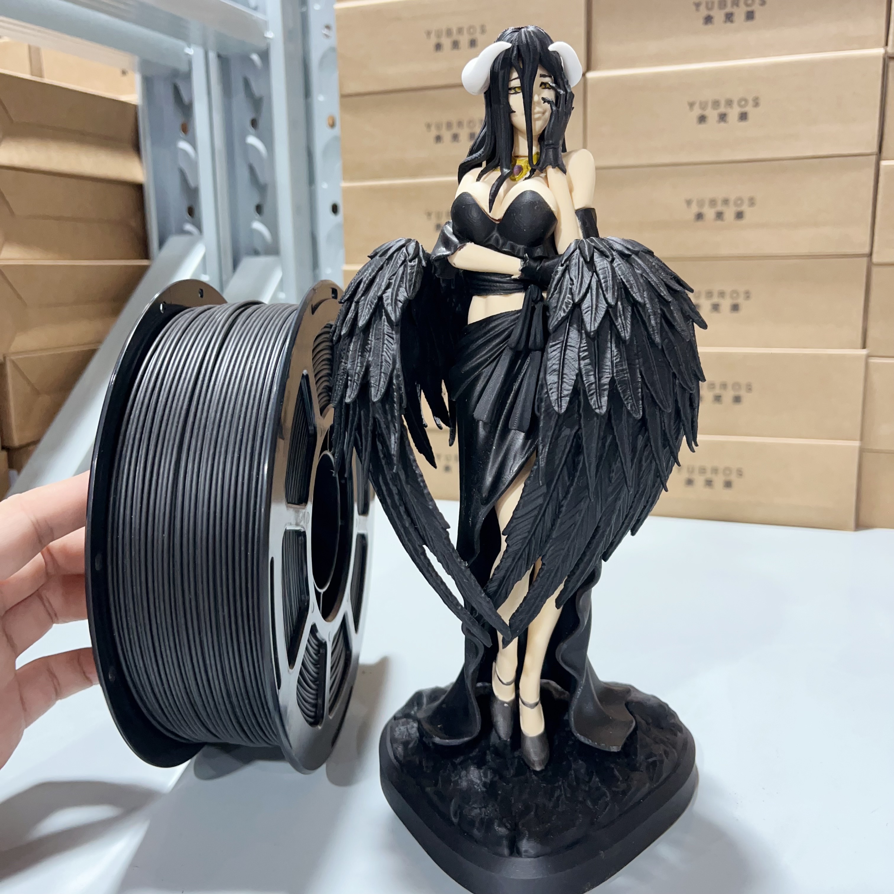 【余兄弟】PLA哑光黑 磨砂质感 3D打印耗材批发 1KG