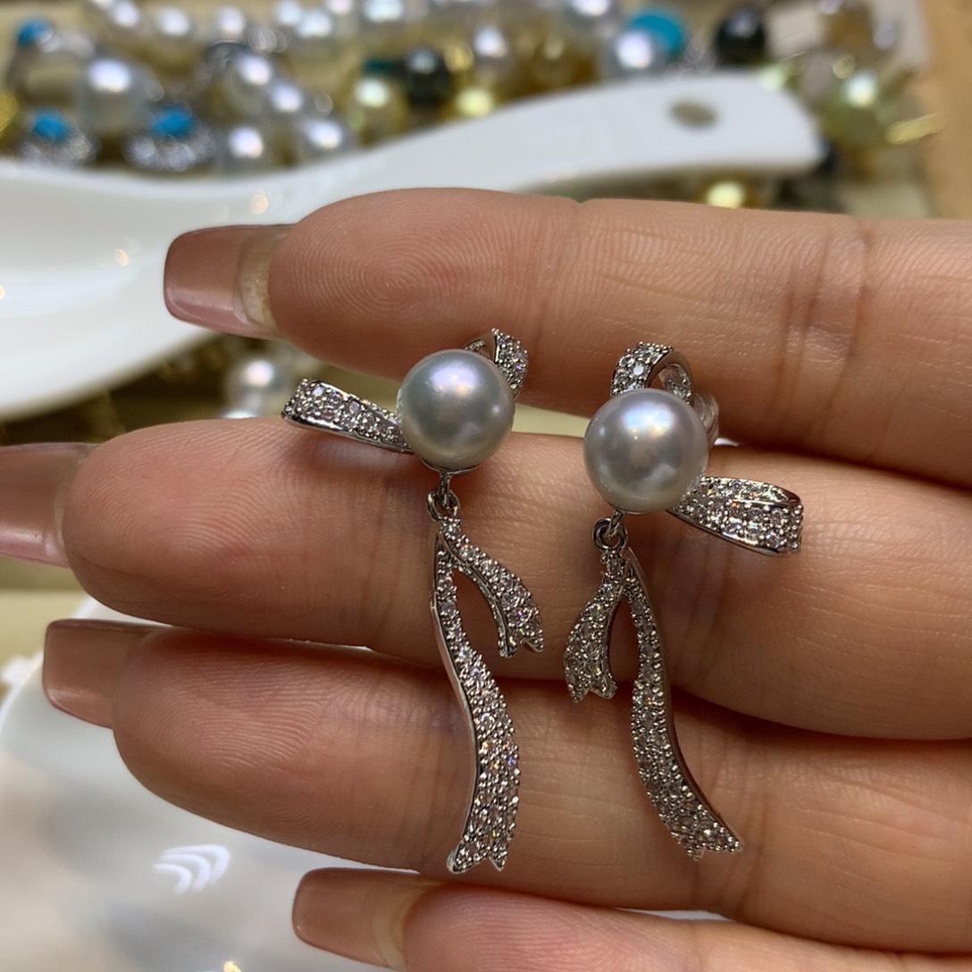 未镶嵌耳饰海水珍珠