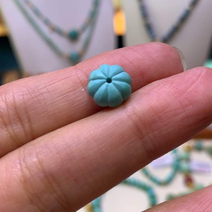 大****绿松石未镶嵌瓜珠