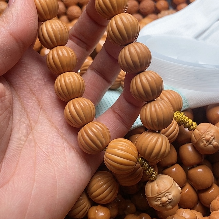 猴头核桃手串夕*红手持