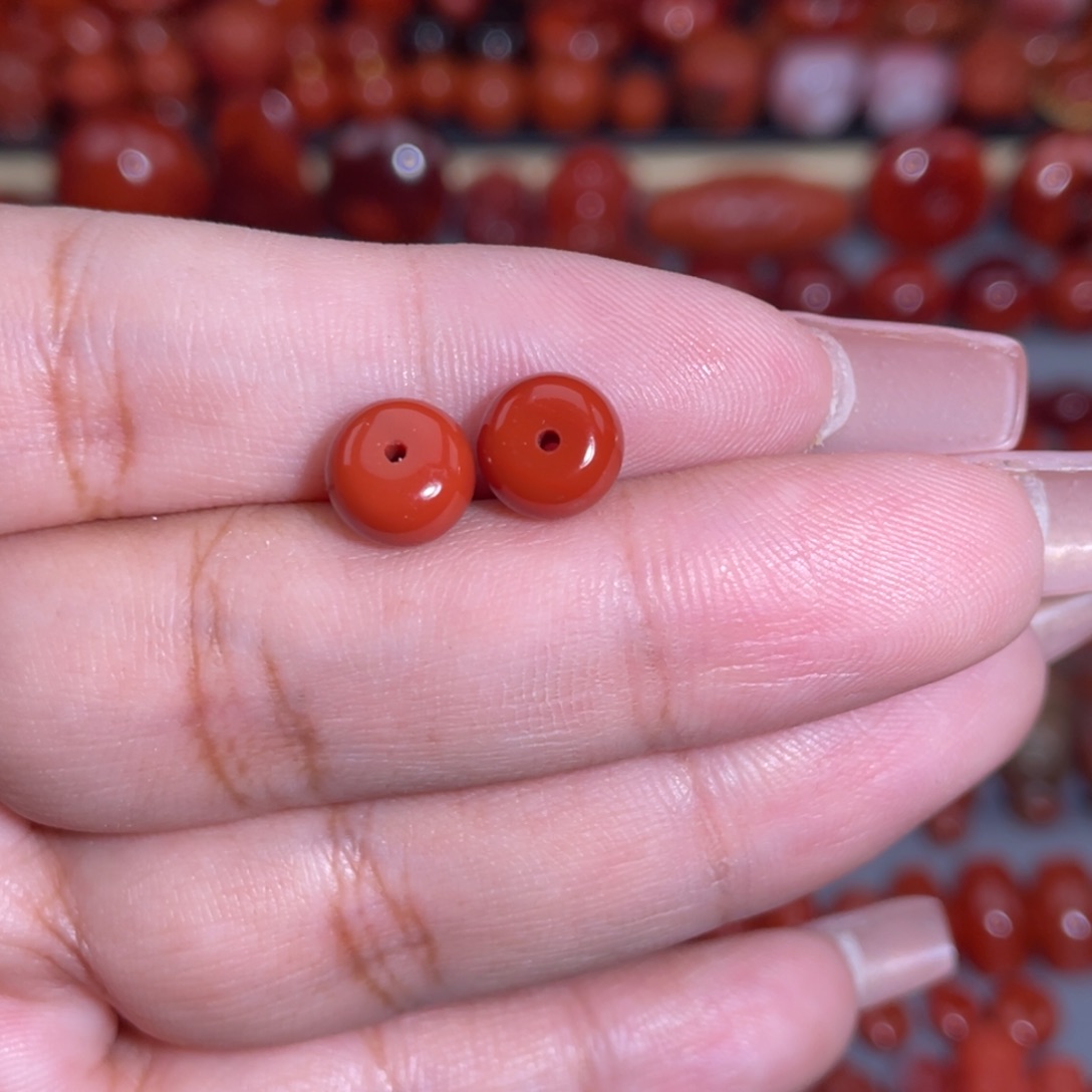 南红玛瑙未镶嵌隔珠