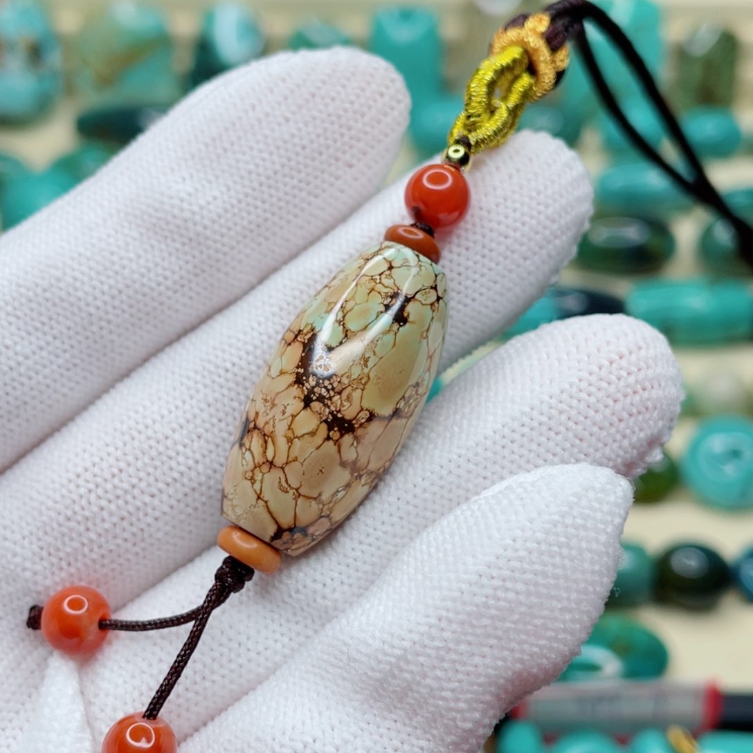 绿松石珠宝奇石银S925镶嵌