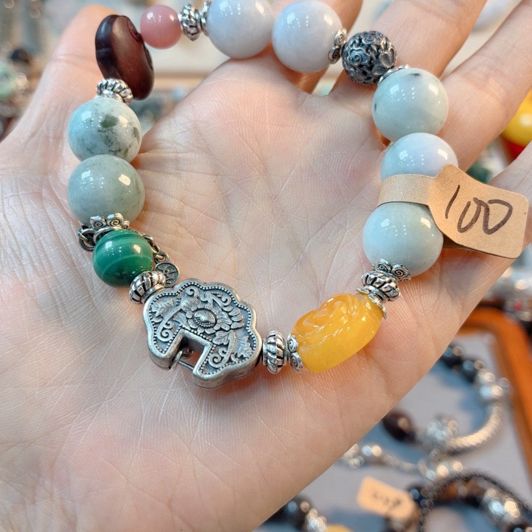 未镶嵌手链翡翠手串