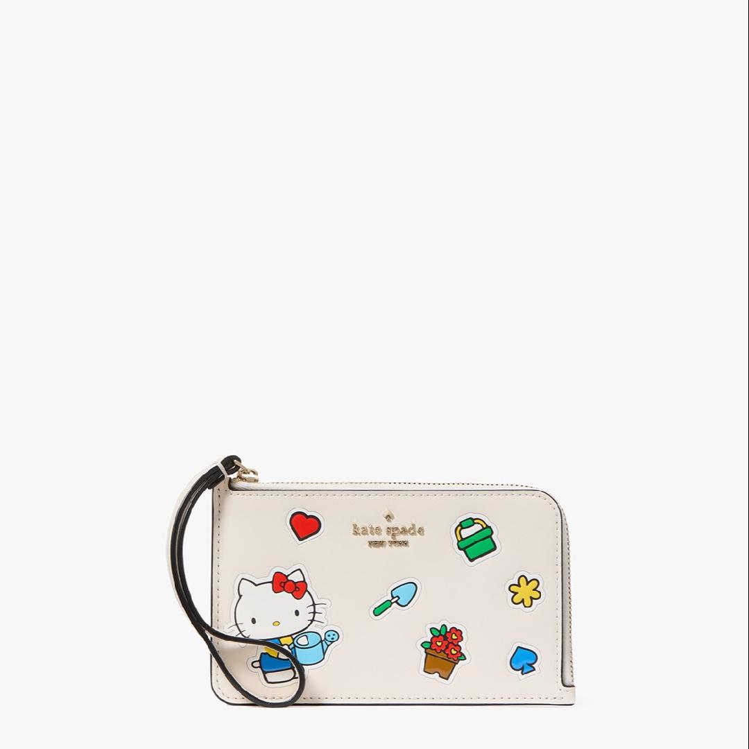 Kate Spade 【女神节礼物】Hello Kitty 轻奢时尚简约钱包KK227960
