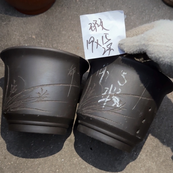 紫砂花盆特价清仓