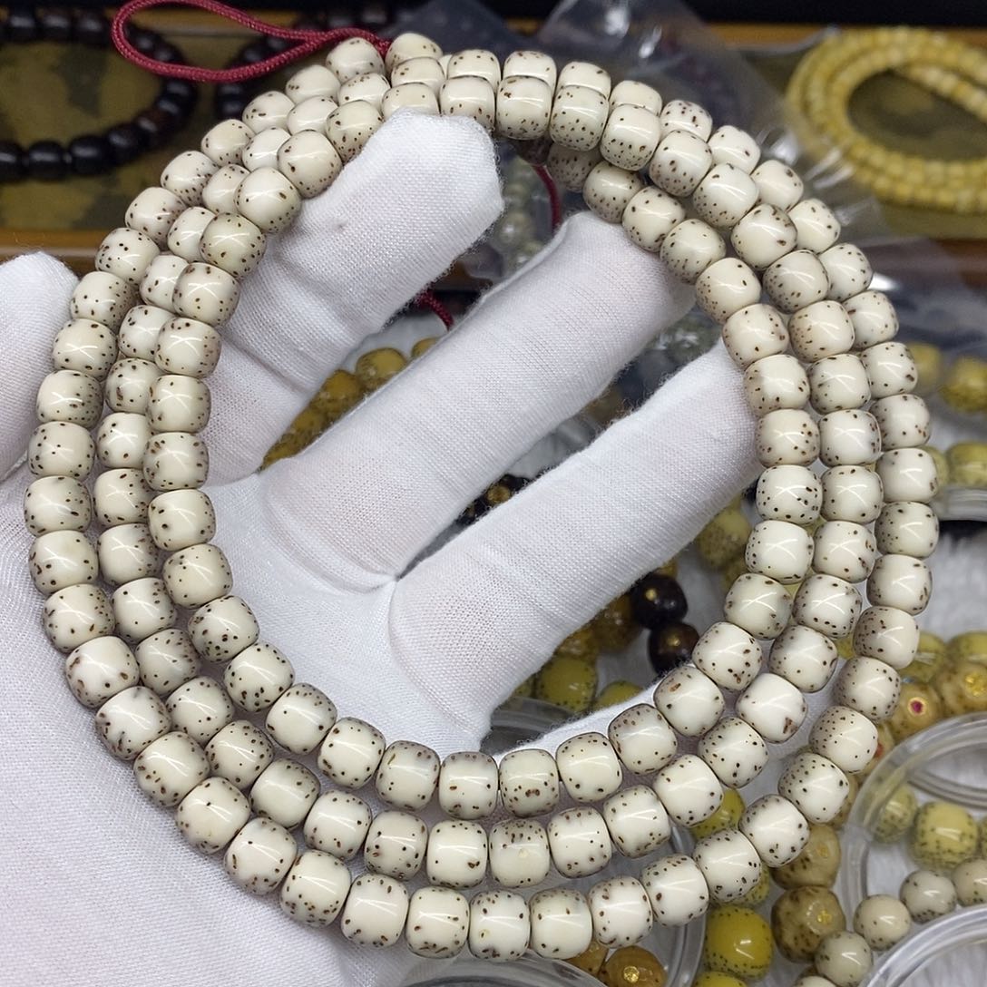 星月菩提手串87灰背河豚