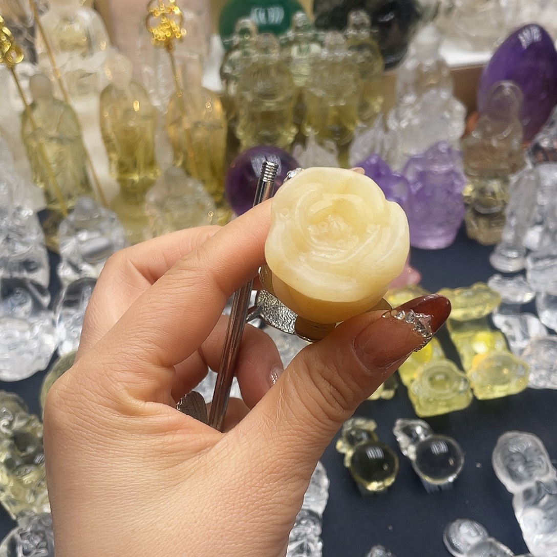 水晶未镶嵌珠宝半成品