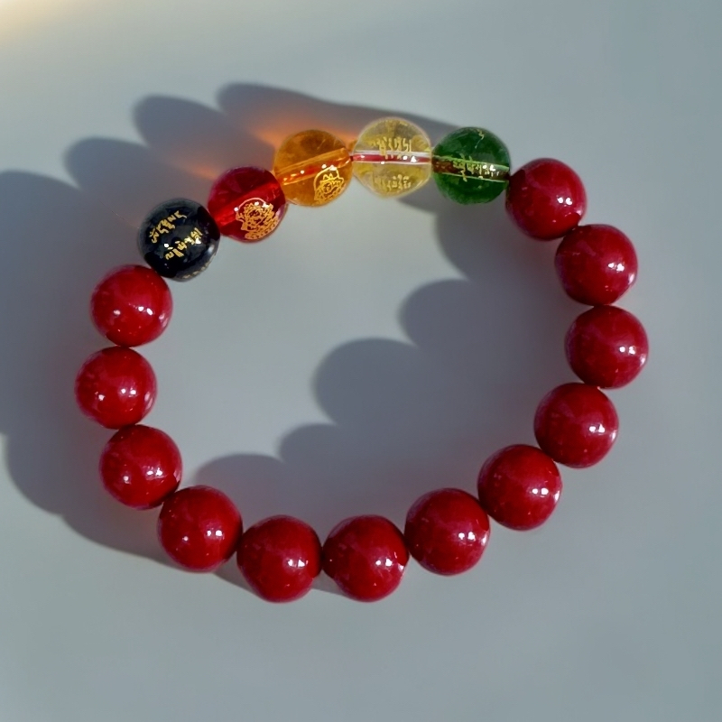 天然辰砂HSMY～1098 甄选手串无礼盒