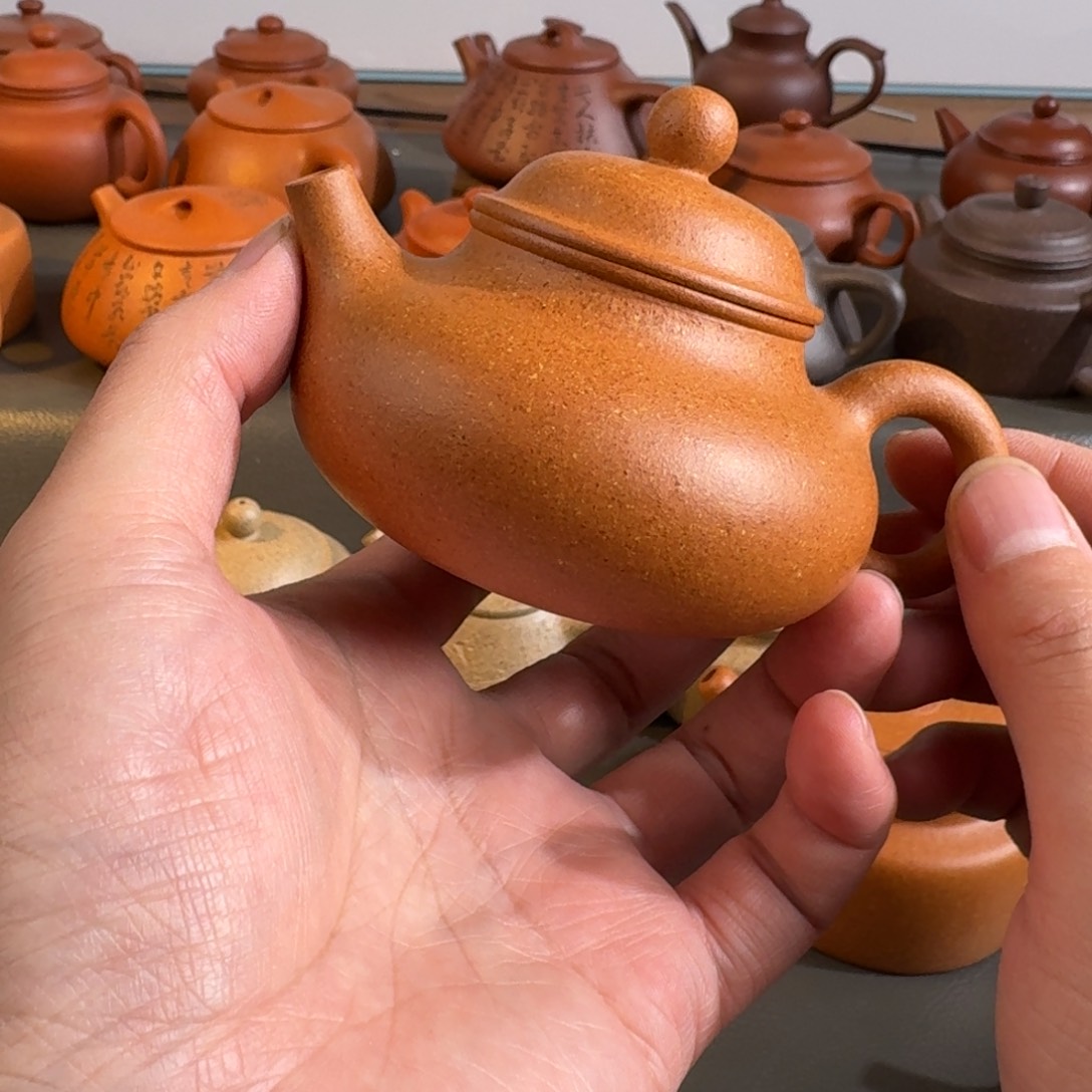 （***）紫砂茶壶全手工制作容天黄金段