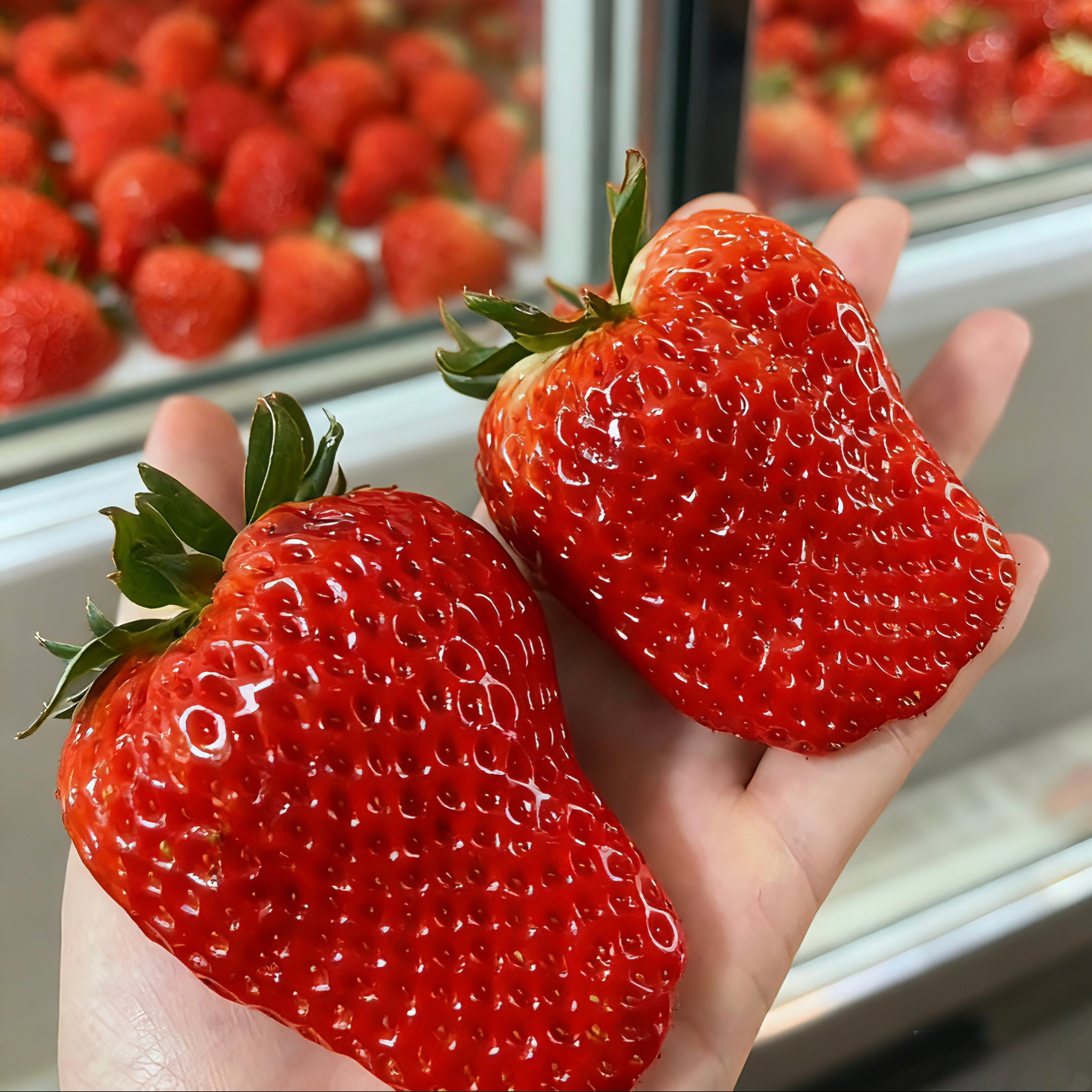 【奶油草莓】正宗丹东九九草莓｜新鲜水果红颜奶油九九甜牛奶草莓大果礼盒正宗大果空运草莓辽宁省