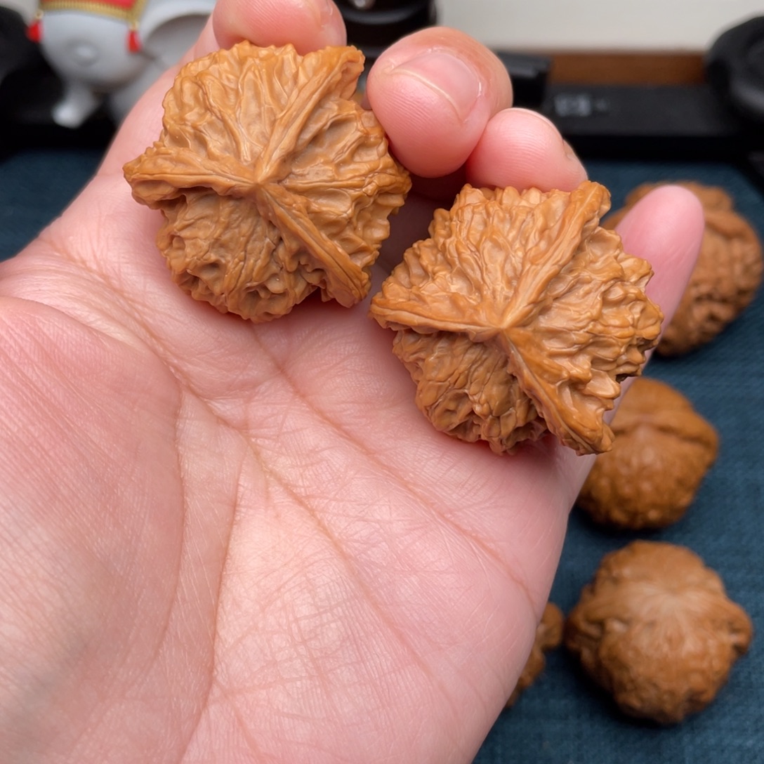 把件文玩核桃全品39盘山三棱