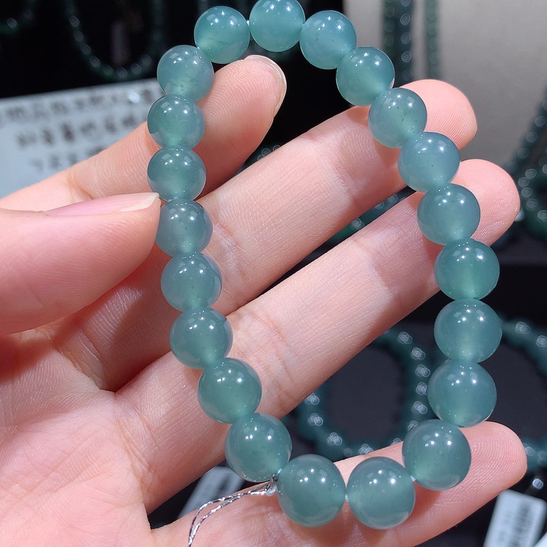 未镶嵌手链翡翠小*天然a货翡翠手串