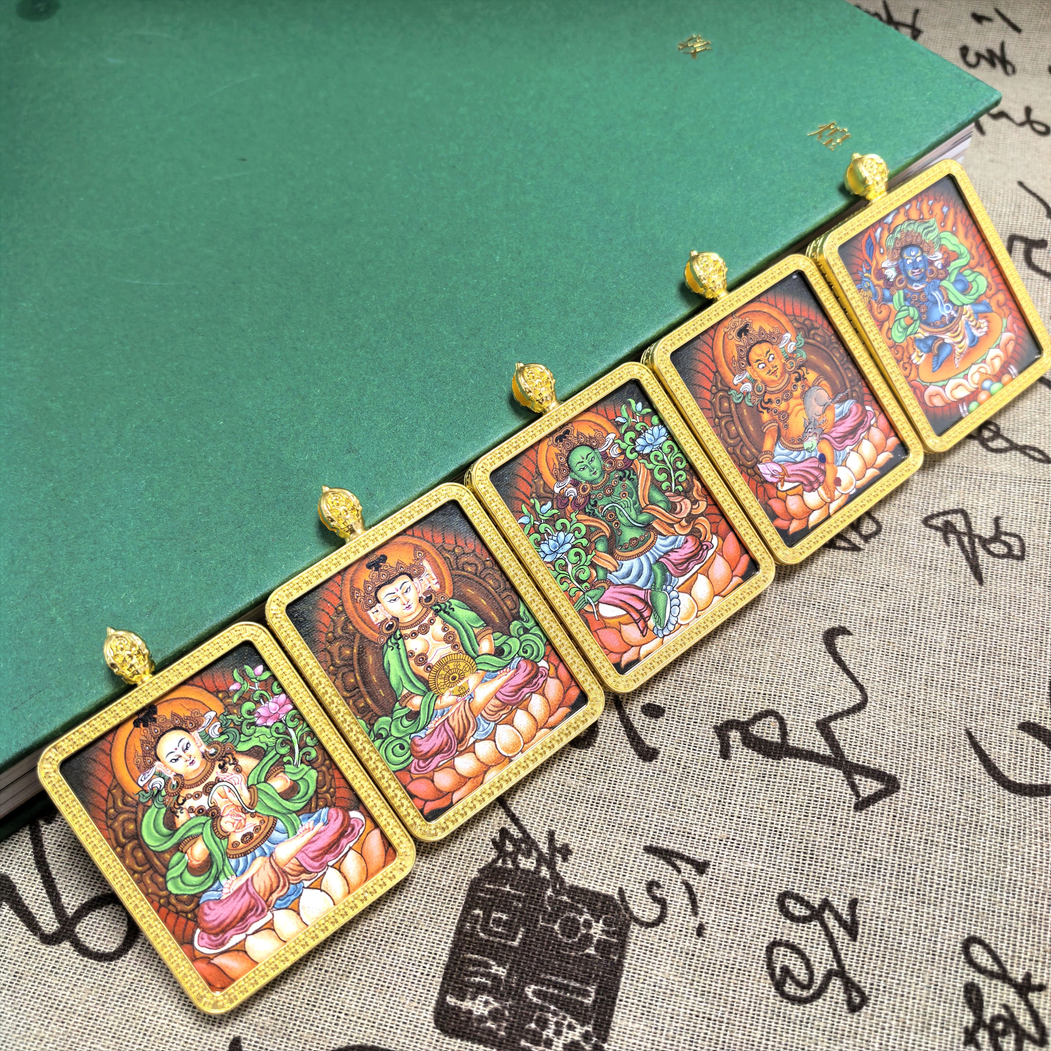 纯手绘八大守护纽瓦丽风格唐卡